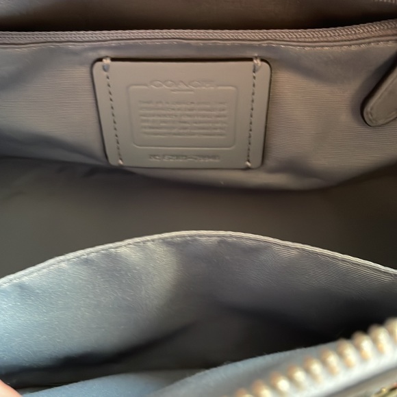 Coach light blue leather handbag - Picture 5 of 9